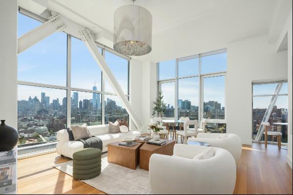 <p><span>Rare full-floor penthouse with 13-foot ceilings, floor-to-ceiling glass windows, 