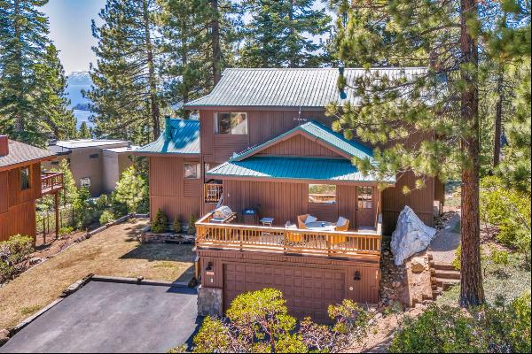 Lake View Home Backs to Tahoe National Forest