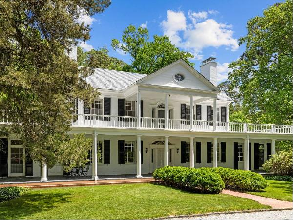 Elegant Colonial Revival on 3.71 Acres in the Heart of Historic Hope Valley