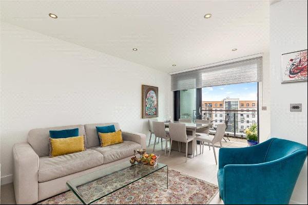 A two bedroom penthouse apartment with a generous outside terrace.