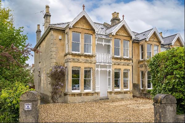A semi detached Victorian family home in a desirable residential area convenient for Bath 