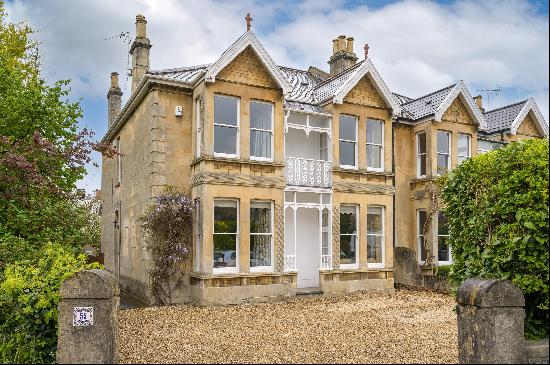 A semi detached Victorian family home in a desirable residential area convenient for Bath 