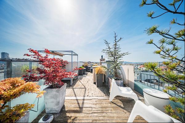 Outstanding 3-bedroom maisonette above the rooftops of Vienna.