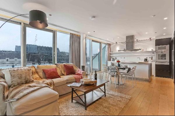 Two-bedroom penthouse duplex on the top level of The W Hotel, Leicester Square with access