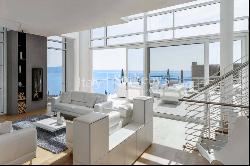 Lake view villa designed by architect Richard Meier