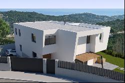 House under construction with sea views in Sant Vicenç de Montalt - Costa BCN