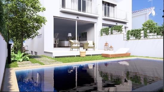 New Semi-detached house with pool for sale in Secar De la Real-P, Palma de Mallorca 07010