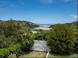 Elevated views of the lagoon mouth.