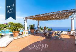 Luxury Villa for Sale with Mediterranean Garden and Wonderful Sea View of the Island of Ca