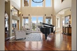 This architecturally elegant residence offers panoramic views of Pikes Peak!