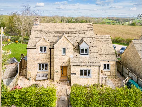 A modern Cotswold stone home with stunning views.