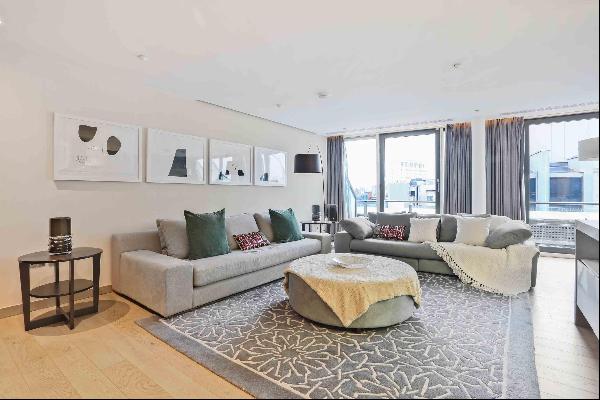 Duplex penthouse on the top levels of The W Hotel in Leicester Square, with access to hote