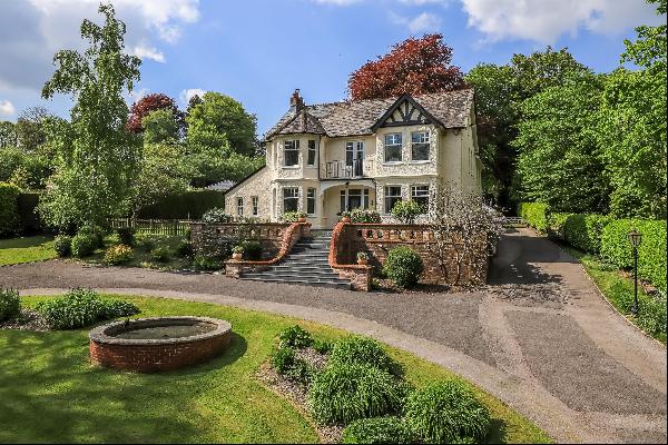 An attractive and impressive double fronted late Victorian house set in an elevated and pr
