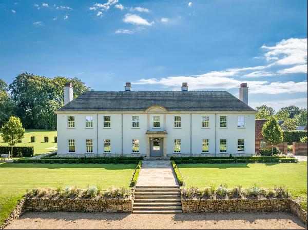 Supremely elegant Georgian and Arts and Crafts style country house in an idyllic rural set