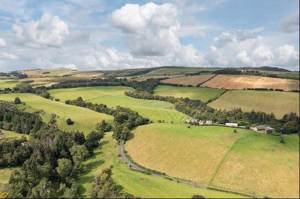 A wonderfully secluded Borders farm with a superb main house, farm cottage and fabulous vi