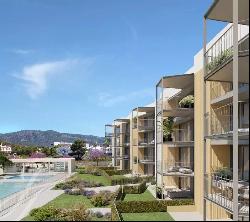 New apartments in a sustainable construction development