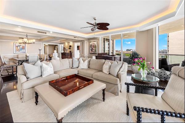 Indulge in ultimate luxury and privacy at Williams Island's Bella Mare. This stunning 5-be