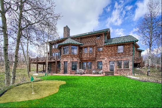 Stunning Custom Designed Log Estate On 5 Acres Of Pristine Wilderness