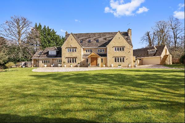 Located on the edge of the village, at the foot of the Cotswold escarpment, a substantial 