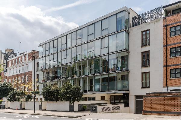 Stunning three bedroom apartment set over two floors of this residential building on the f