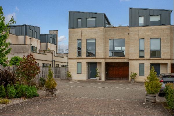 A four-bedroom, modern townhouse on the sought-after northern slopes of Bath.