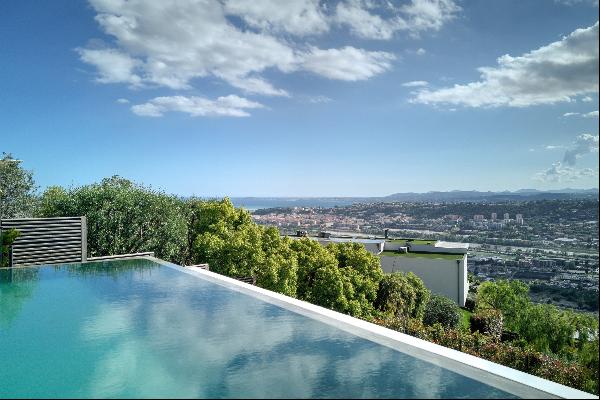 Luxury contemporary villa - Panoramic sea view - Infinity pool - Nice Fabron