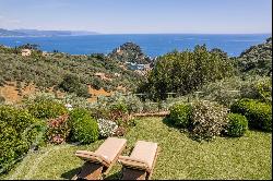 Private Villa with Panoramic View of Portofino