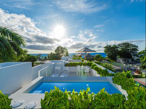 Luxurious 2-bedroom villa with a roof terrace and panoramic sea views in Mount Standfast, 