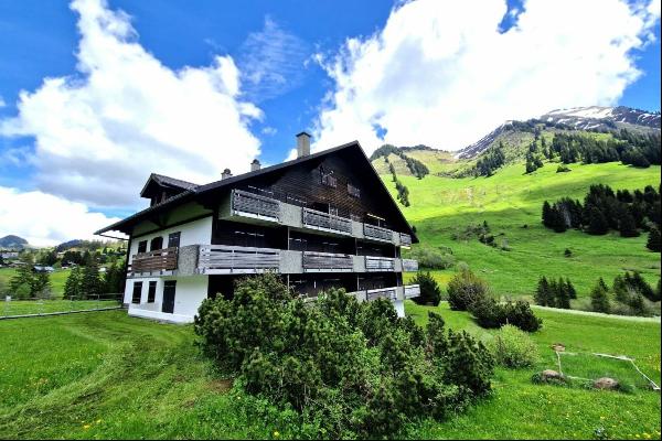 Spacious 3 bedroom apartment at Col des Mosses, 100m from the ski lift