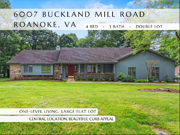 6007 Buckland Mill RD, Roanoke VA 24019