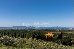 Exclusive wine estate in the Tuscan hills