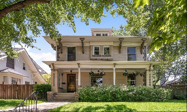 A remarkable Denver Square located in East Wash Park, set on a 9,450 sq ft lot