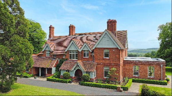 Located in a sublime and most private rural setting, a substantial Victorian house with ca