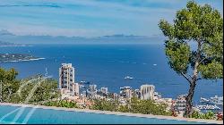 NEAR MONACO - CONTEMPORARY VILLA WITH SEA AND MONACO VIEW - 6 BEDROOMS - SWIMMING POOL - G