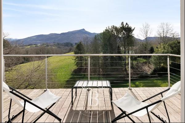 CIBOURE, SOUTH TERRACE WITH MOUNTAINS VIEWS