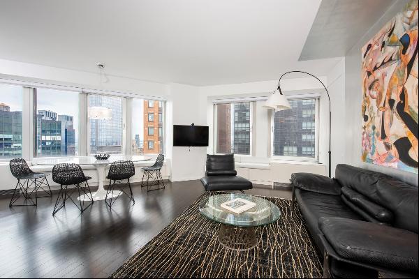 Welcome home to this amazing high floor 2 bedroosqm bath Condo with iconic views of Manhat