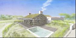 Plot with approved project, 3-bedr. house, beach access, swimming pool, Pego, Comporta