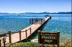 Pano lake views Brockway Shores Unit with Pier & Buoy Field