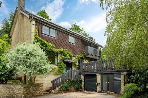 A detached four-bedroom home in a private cul-de-sac off Lyncombe Vale Road.