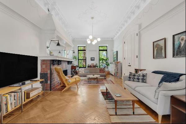 <p><span>Magnificent lower duplex in prime Clinton Hill townhouse, situated on a desirable