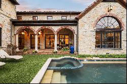 Custom-Built Mediterranean Highland Park Estate Overlooking Flippen Park