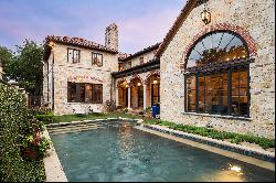 Custom-Built Mediterranean Highland Park Estate Overlooking Flippen Park