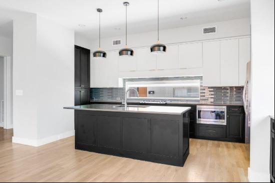 Modern single family with large kitchen with an island-style countertop