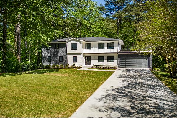 Striking Transitional Modern Home in Sandy Springs