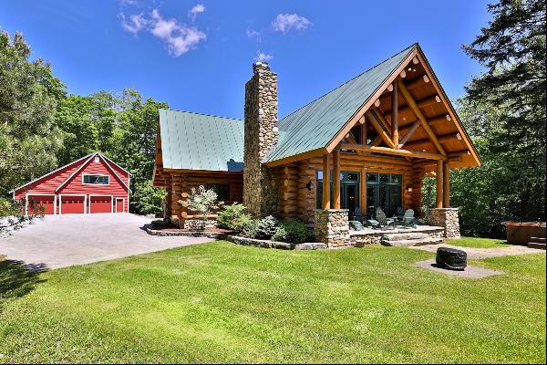 Custom-Built Log Home