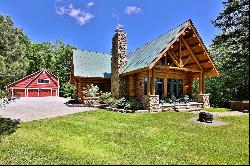 Custom-Built Log Home