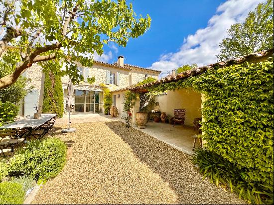 Beautiful renovated stone village house with garden and swimming pool