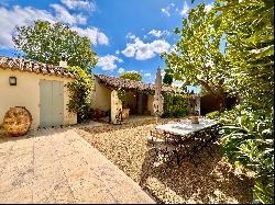 Beautiful renovated stone village house with garden and swimming pool