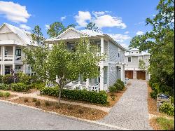 Refined WaterColor Residence With Pool And Carriage House On Large Lot