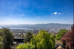 Attic flat in shell construction with panoramic views on the Zurichberg